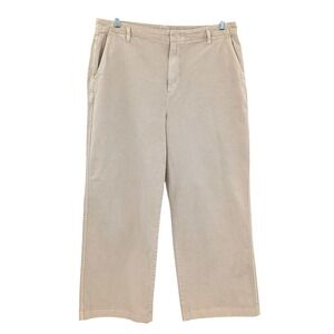 GAP Khaki Pants Cotton Straight Leg Beige Casual Classic Women's 16